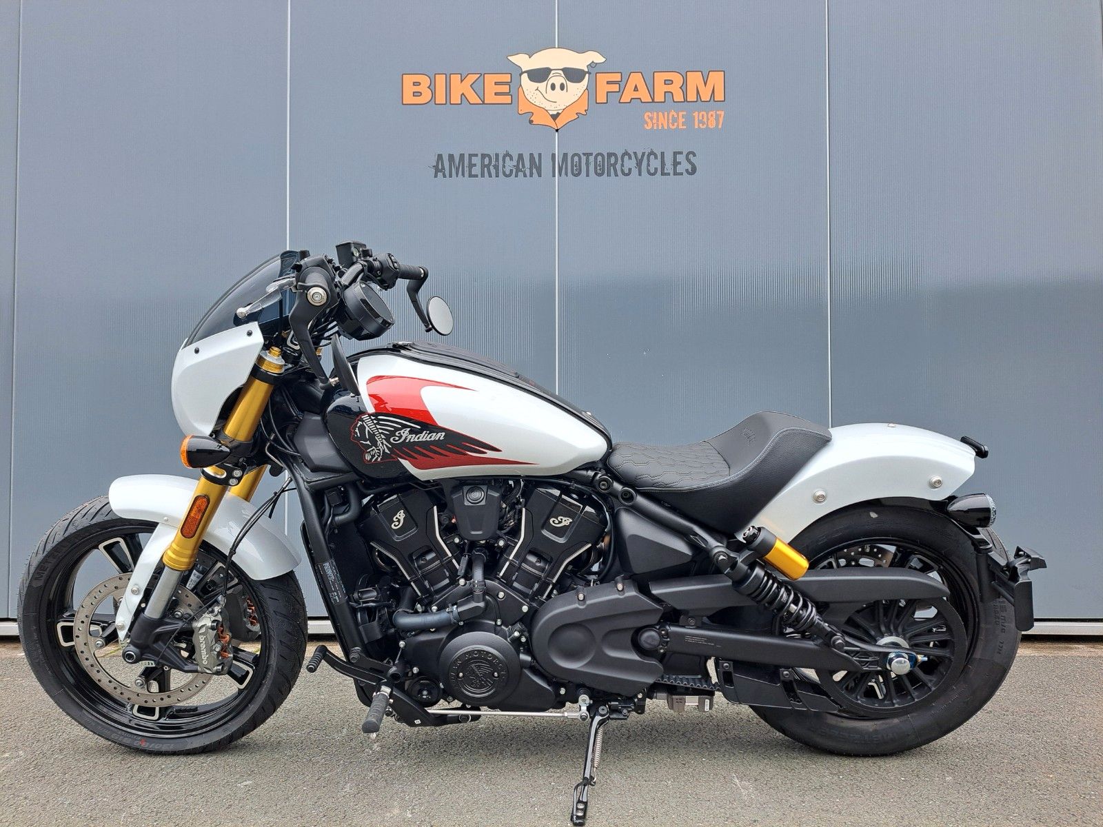 Fahrzeugabbildung Indian 101 SCOUT MODELL 2025 *GHOST WHITE * SOFORT