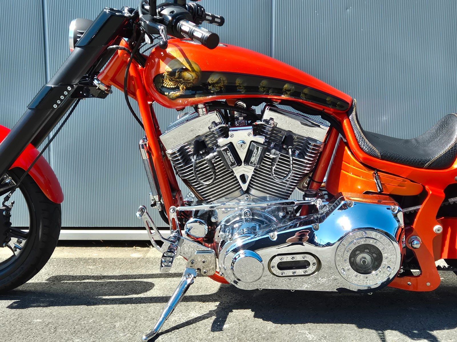 Fahrzeugabbildung Harley-Davidson °° ORANGE SKULL DRAGSTYLE °°