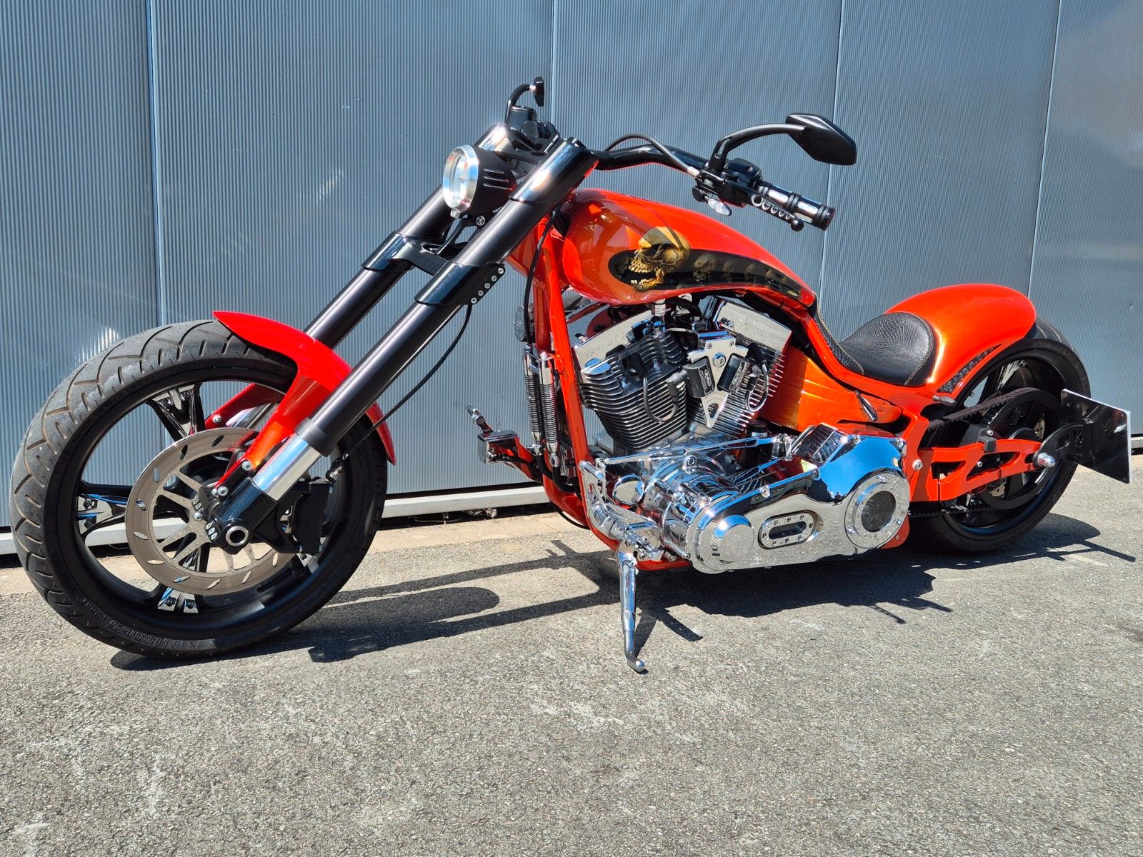 Fahrzeugabbildung Harley-Davidson °° ORANGE SKULL DRAGSTYLE °°