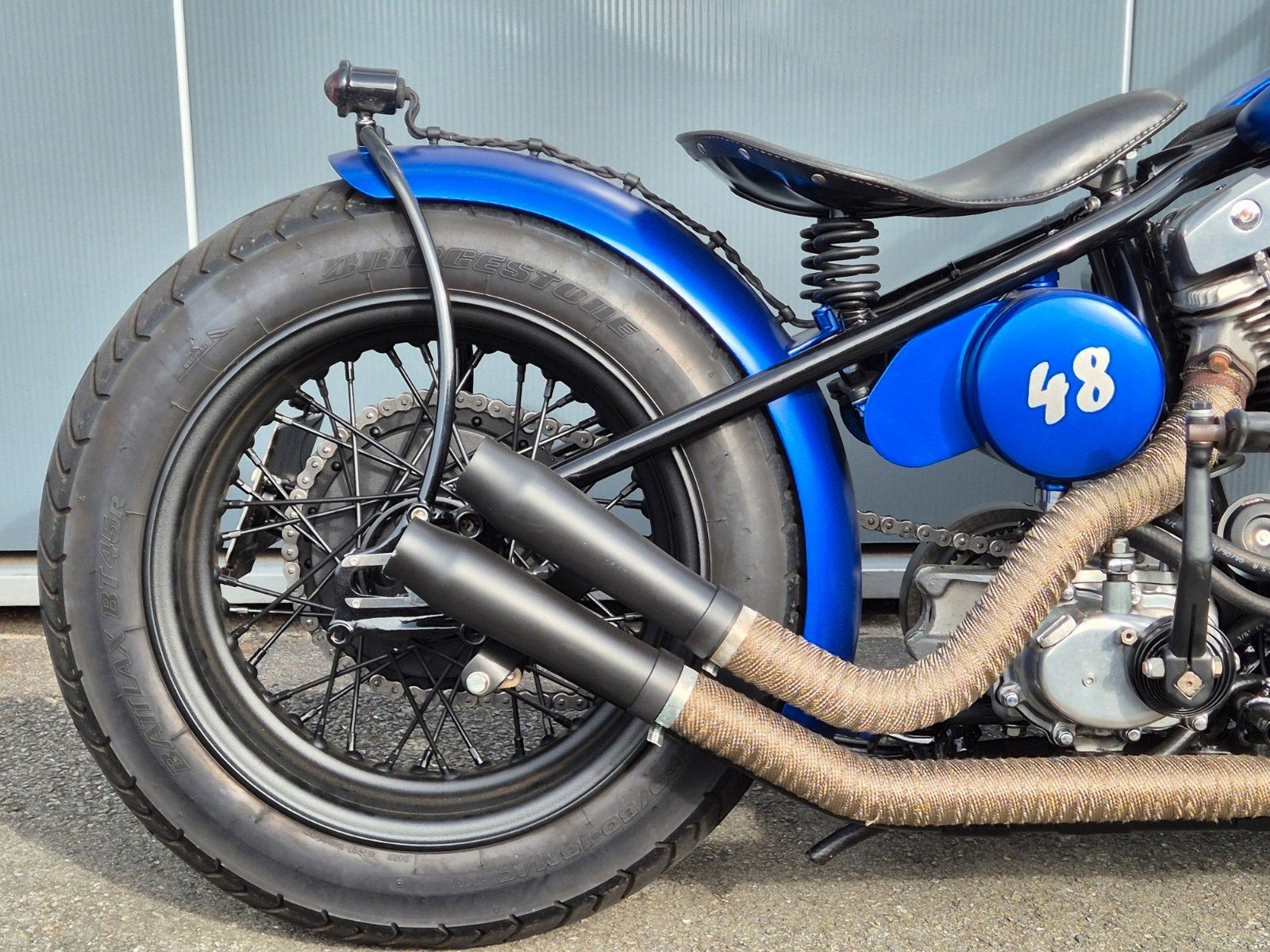 Fahrzeugabbildung Harley-Davidson FL °°SHOVELHEAD-BLUE BOBBER°° -ORIGINAL RAHMEN-