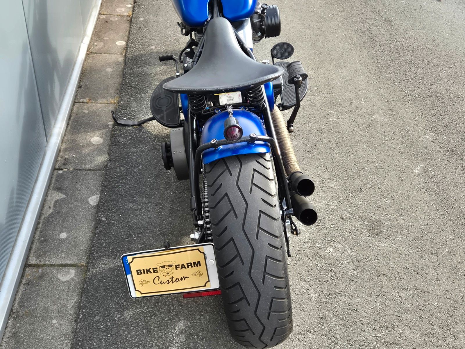 Fahrzeugabbildung Harley-Davidson FL °°SHOVELHEAD-BLUE BOBBER°° -ORIGINAL RAHMEN-