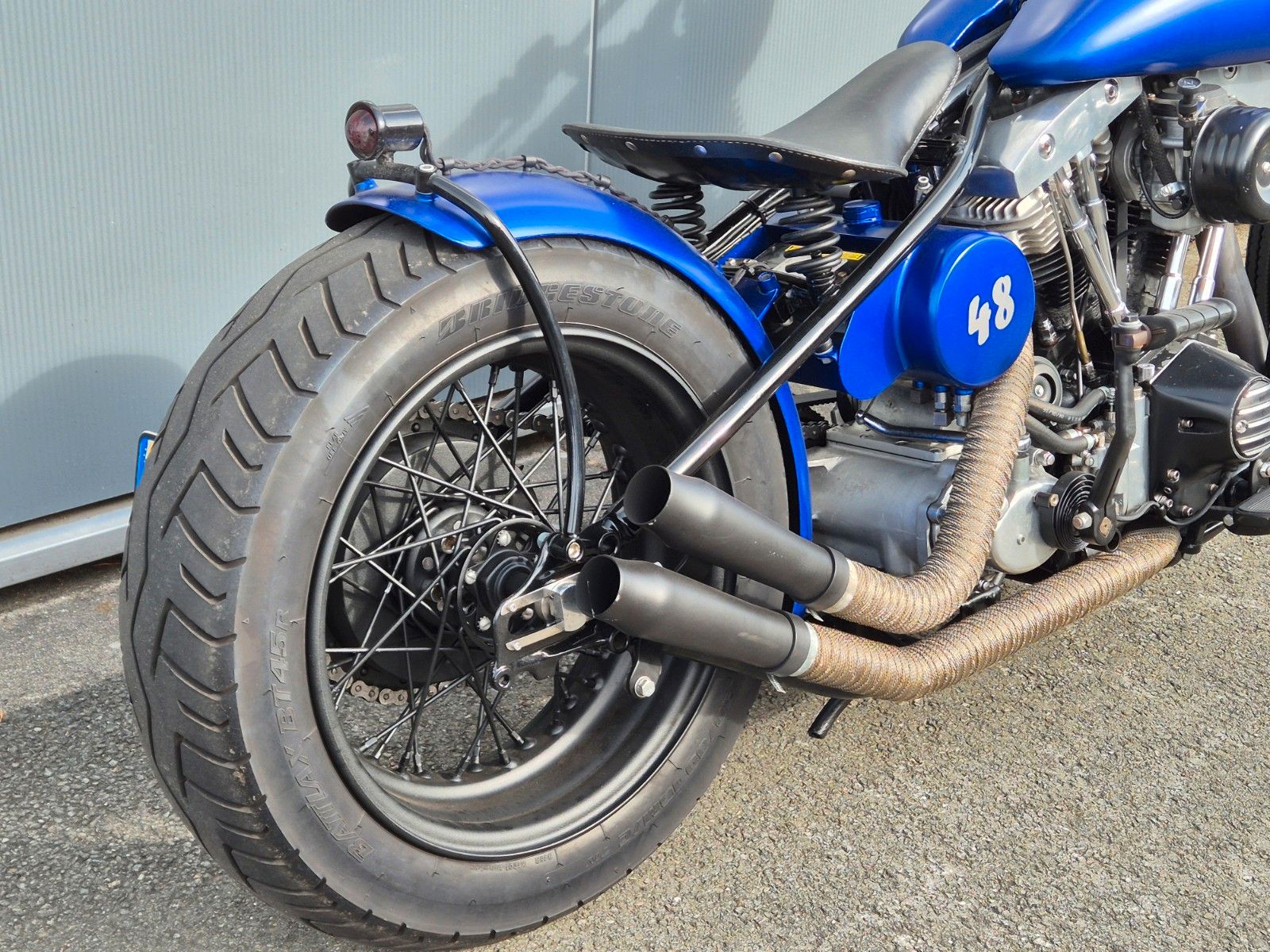 Fahrzeugabbildung Harley-Davidson FL °°SHOVELHEAD-BLUE BOBBER°° -ORIGINAL RAHMEN-