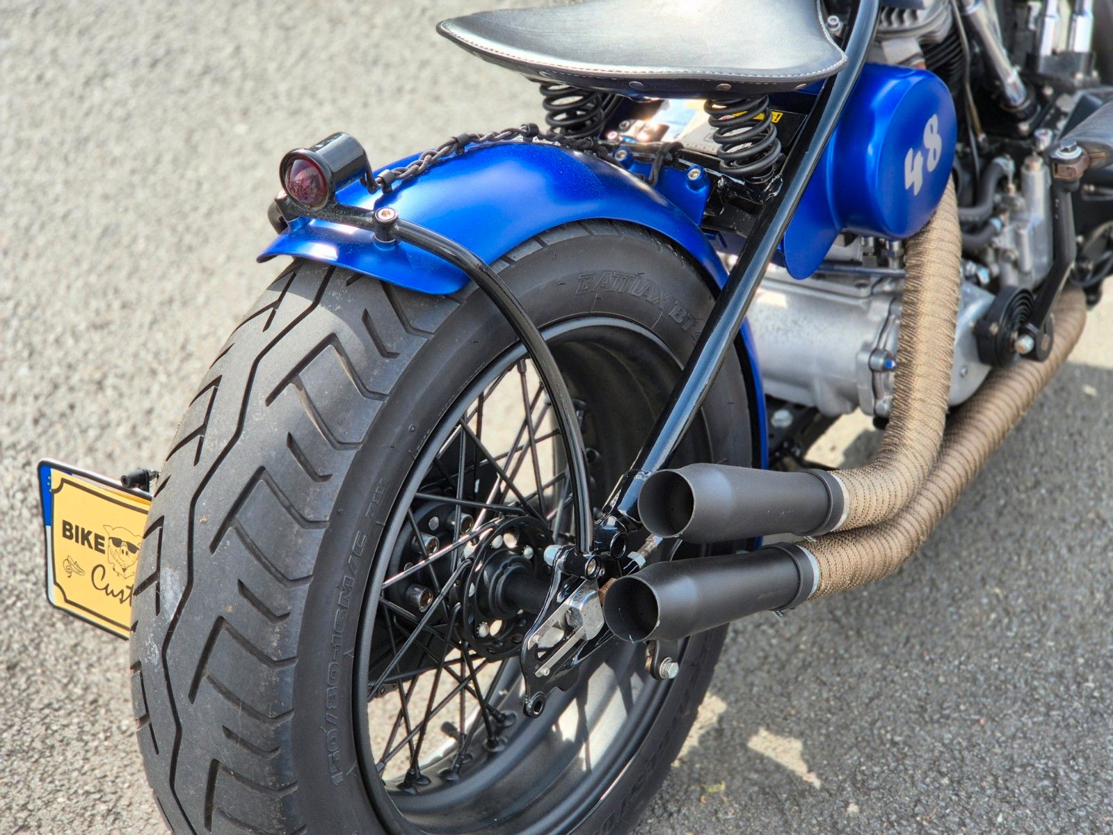 Fahrzeugabbildung Harley-Davidson FL °°SHOVELHEAD-BLUE BOBBER°° -ORIGINAL RAHMEN-