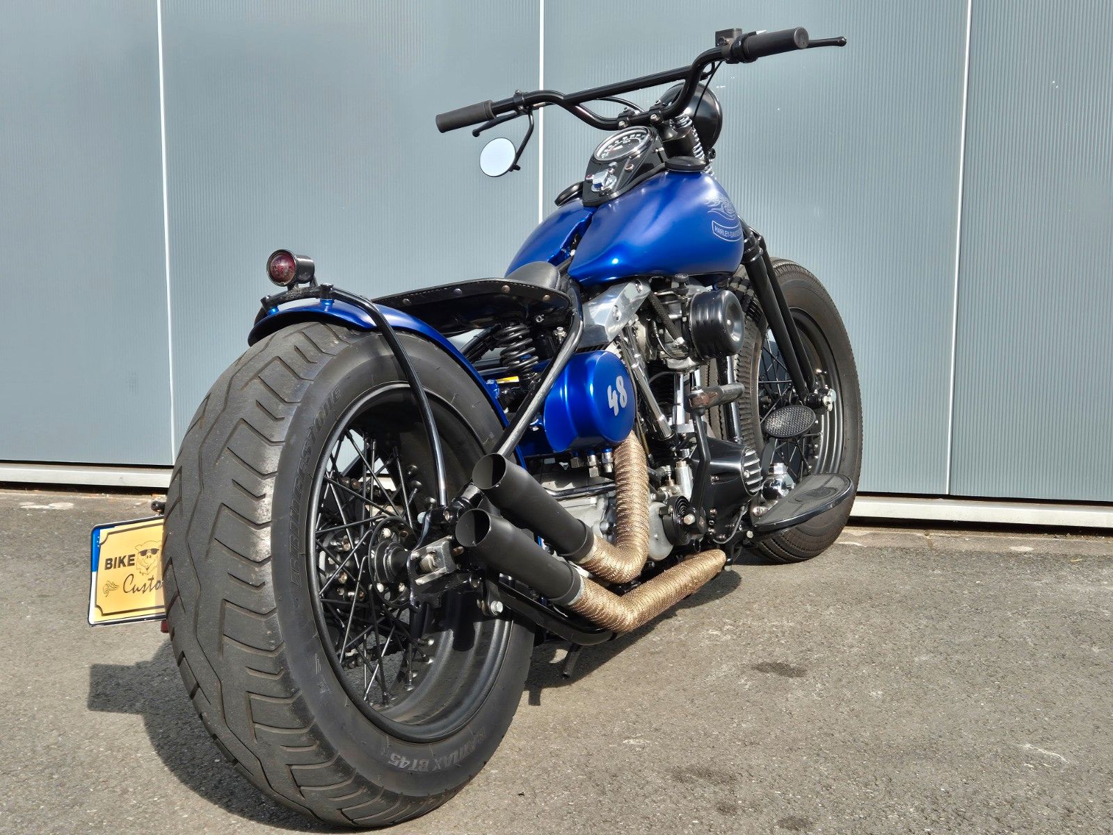 Fahrzeugabbildung Harley-Davidson FL °°SHOVELHEAD-BLUE BOBBER°° -ORIGINAL RAHMEN-