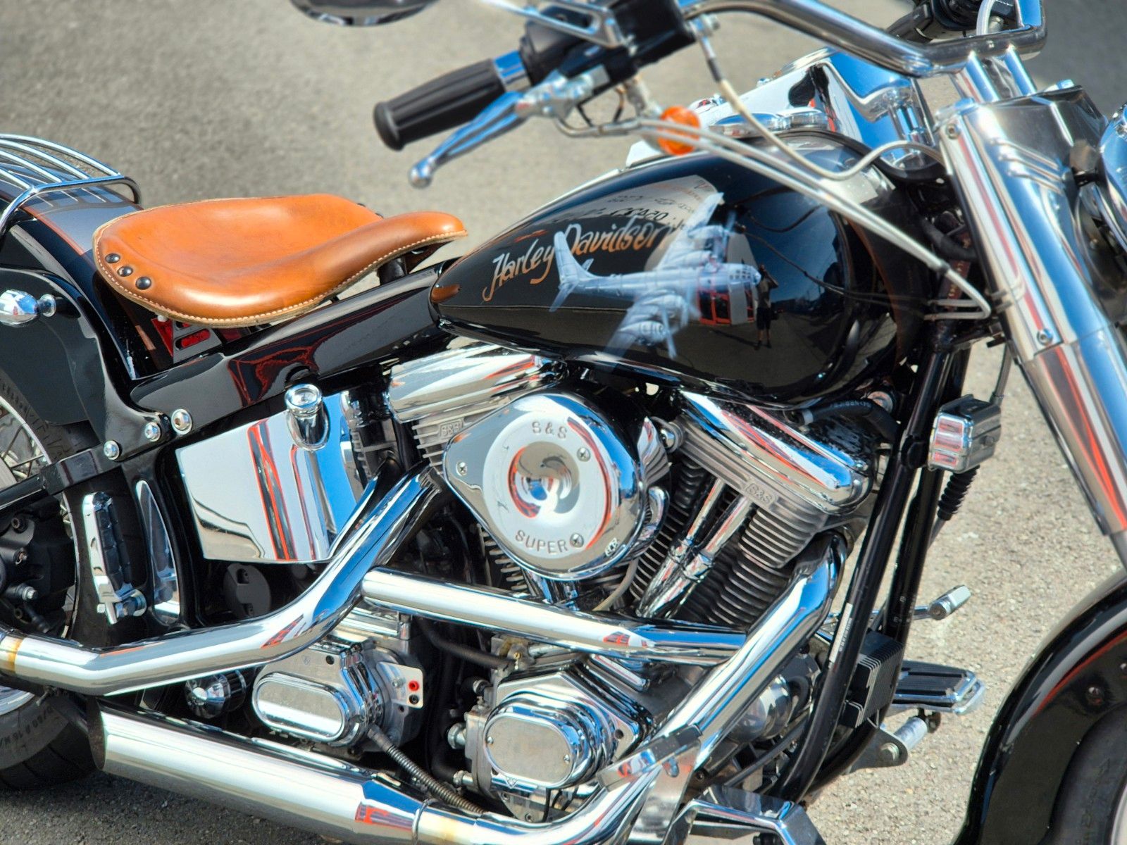 Fahrzeugabbildung Harley-Davidson FXST °°SOFTAIL CUSTOM '99°° - S&S -