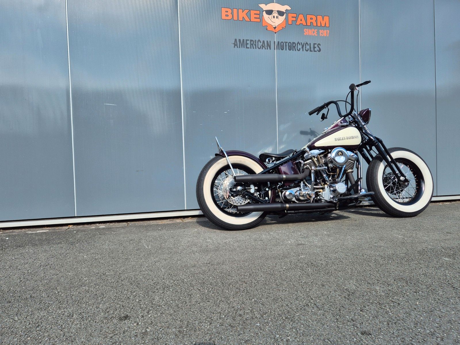Fahrzeugabbildung Harley-Davidson FL°°SHOVEL STARRRAHMEN BOBBER°°BIKE FARM CUSTOM