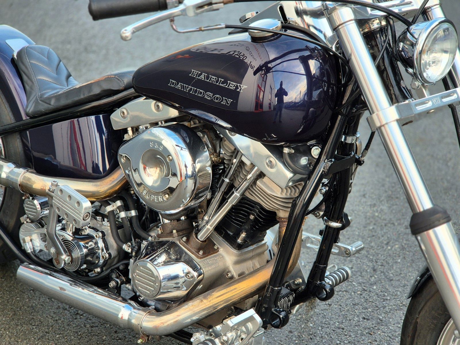 Fahrzeugabbildung Harley-Davidson FL°°SHOVELHEAD BOBBER°° -ORIGINAL STARRRAHMEN -