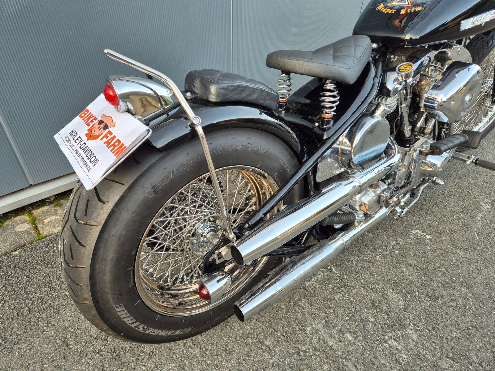 Fahrzeugabbildung Harley-Davidson FL °°SHOVELHEAD - REAPER'S HAND°° -STARRRAHMEN-