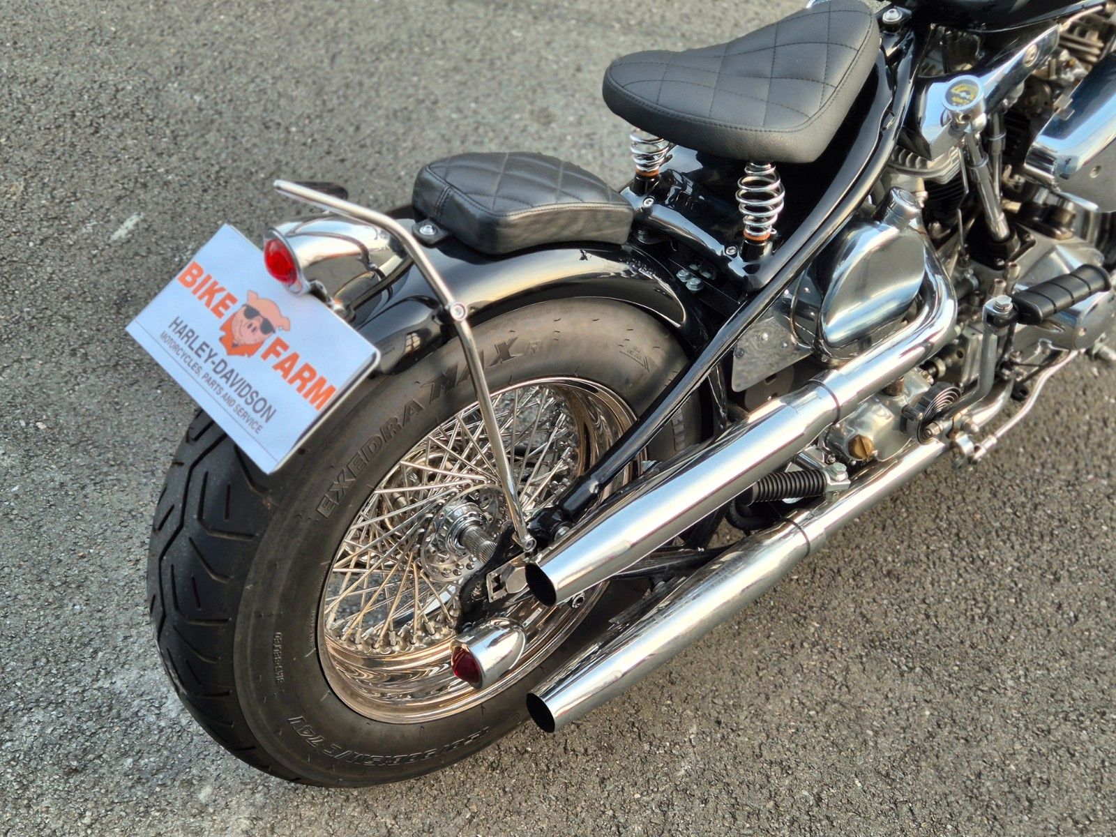 Fahrzeugabbildung Harley-Davidson FL °°SHOVELHEAD - REAPER'S HAND°° -STARRRAHMEN-