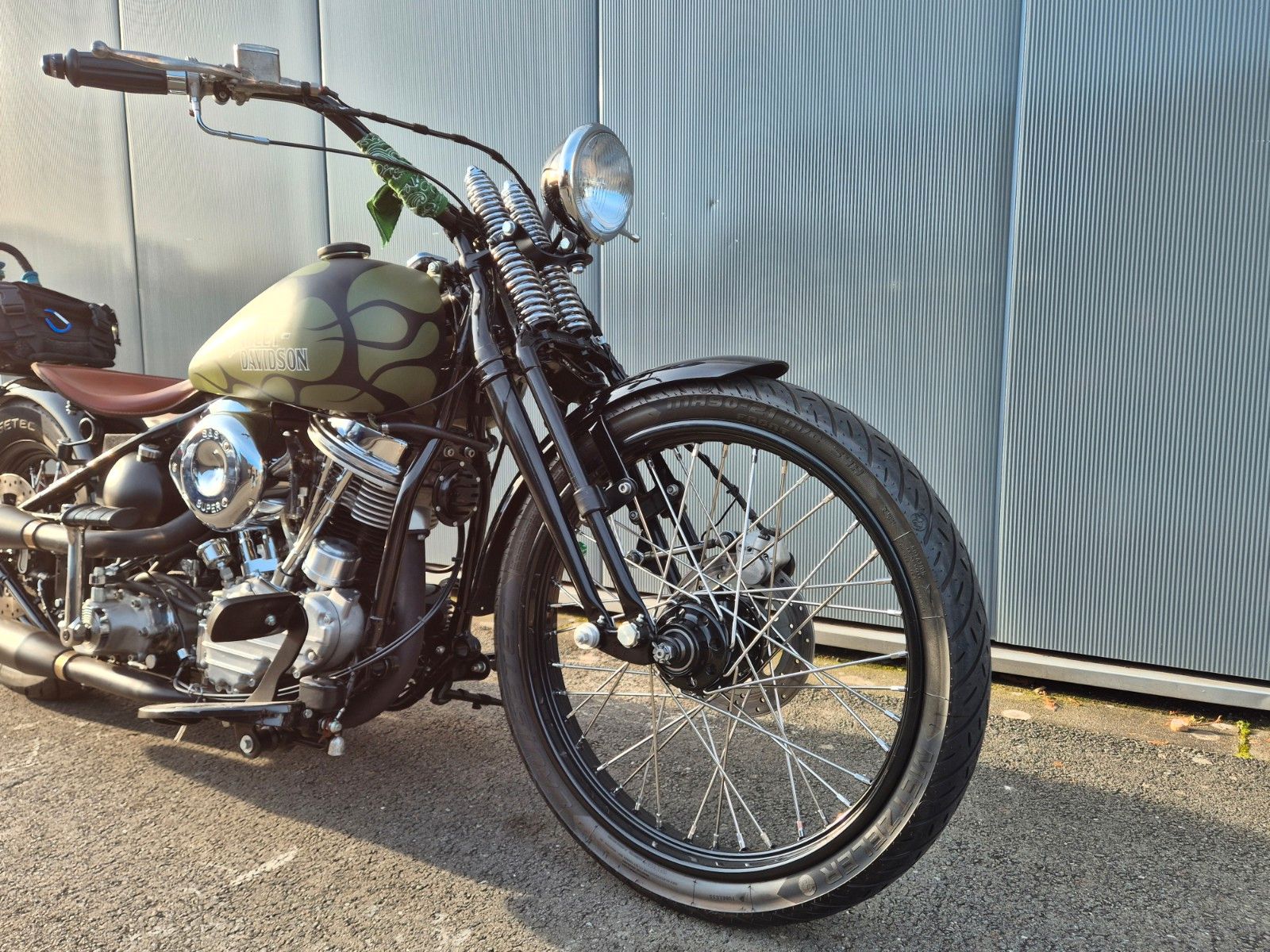 Fahrzeugabbildung Harley-Davidson FL °°PANHEAD CHOPPER°° *GREEN GHOST*