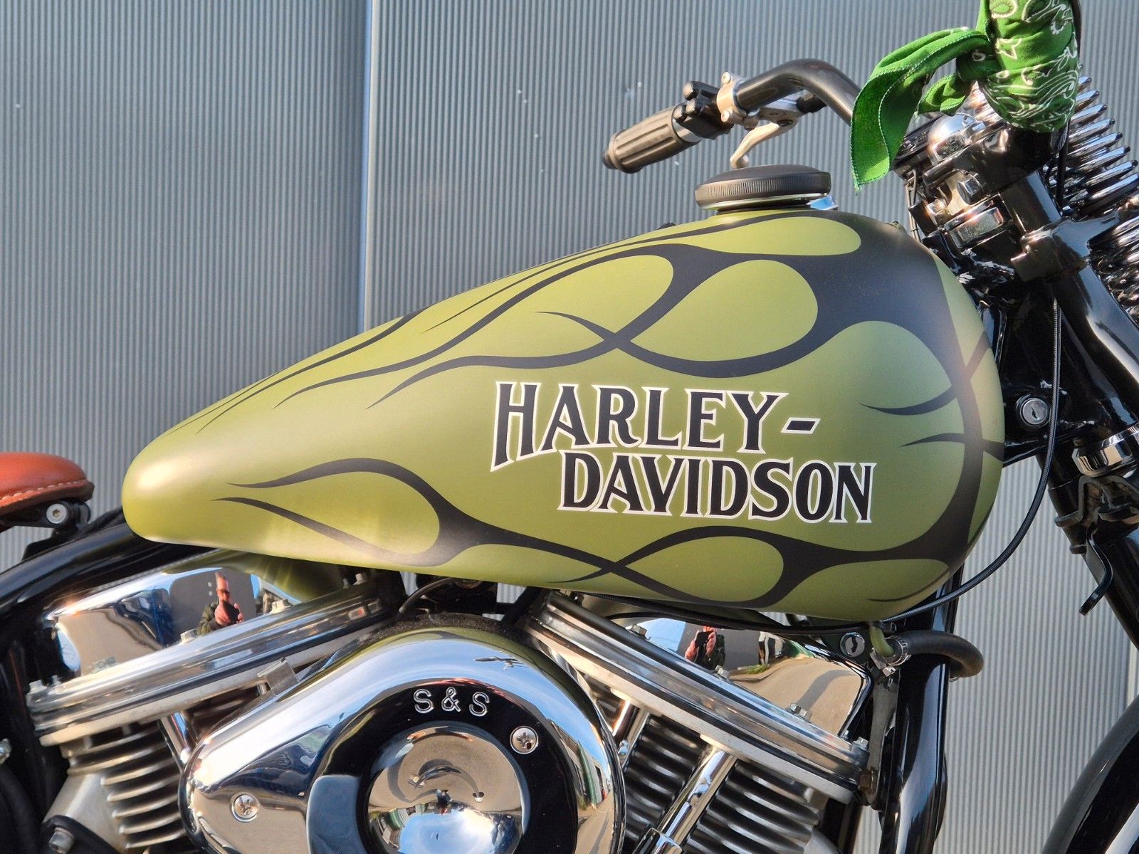 Fahrzeugabbildung Harley-Davidson FL °°PANHEAD CHOPPER°° *GREEN GHOST*