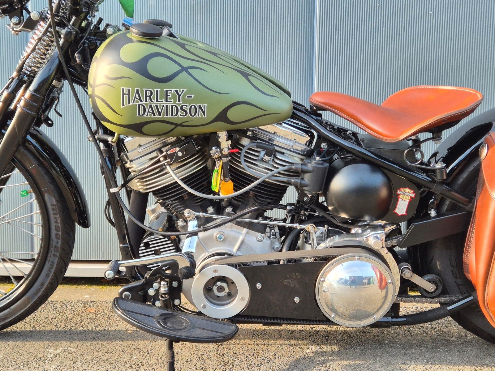 Fahrzeugabbildung Harley-Davidson FL °°PANHEAD CHOPPER°° *GREEN GHOST*