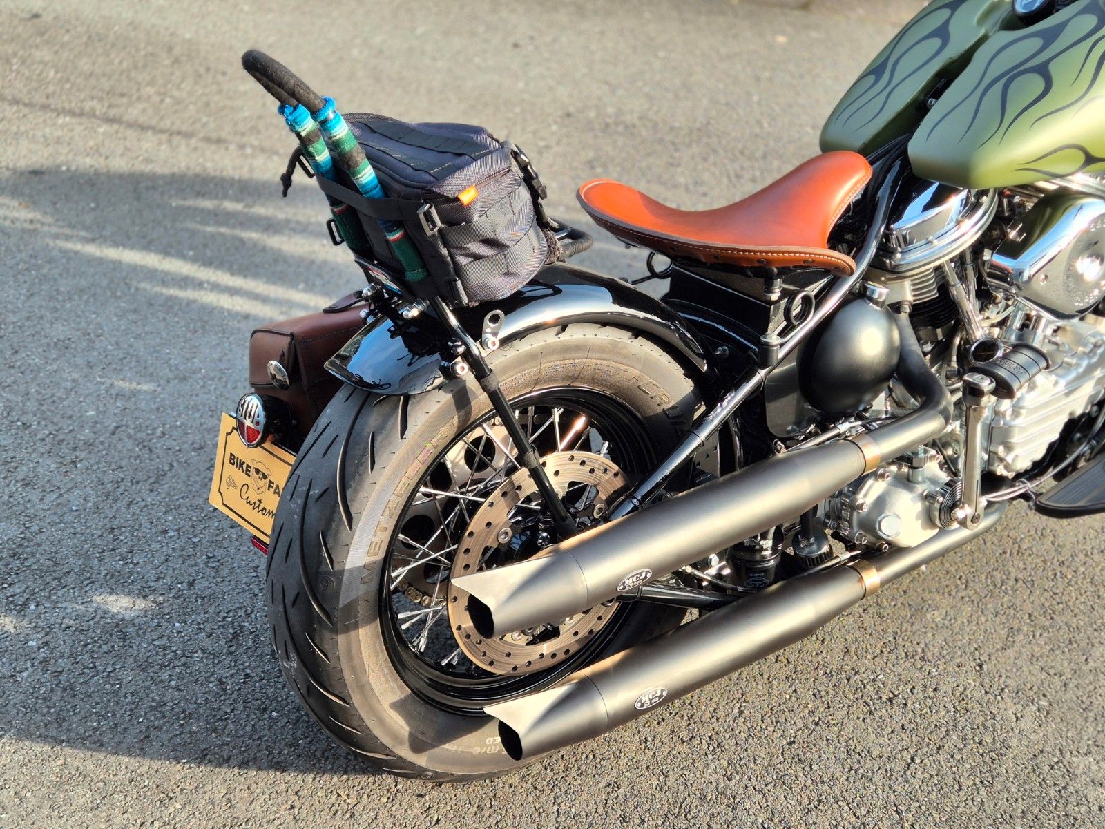 Fahrzeugabbildung Harley-Davidson FL °°PANHEAD CHOPPER°° *GREEN GHOST*