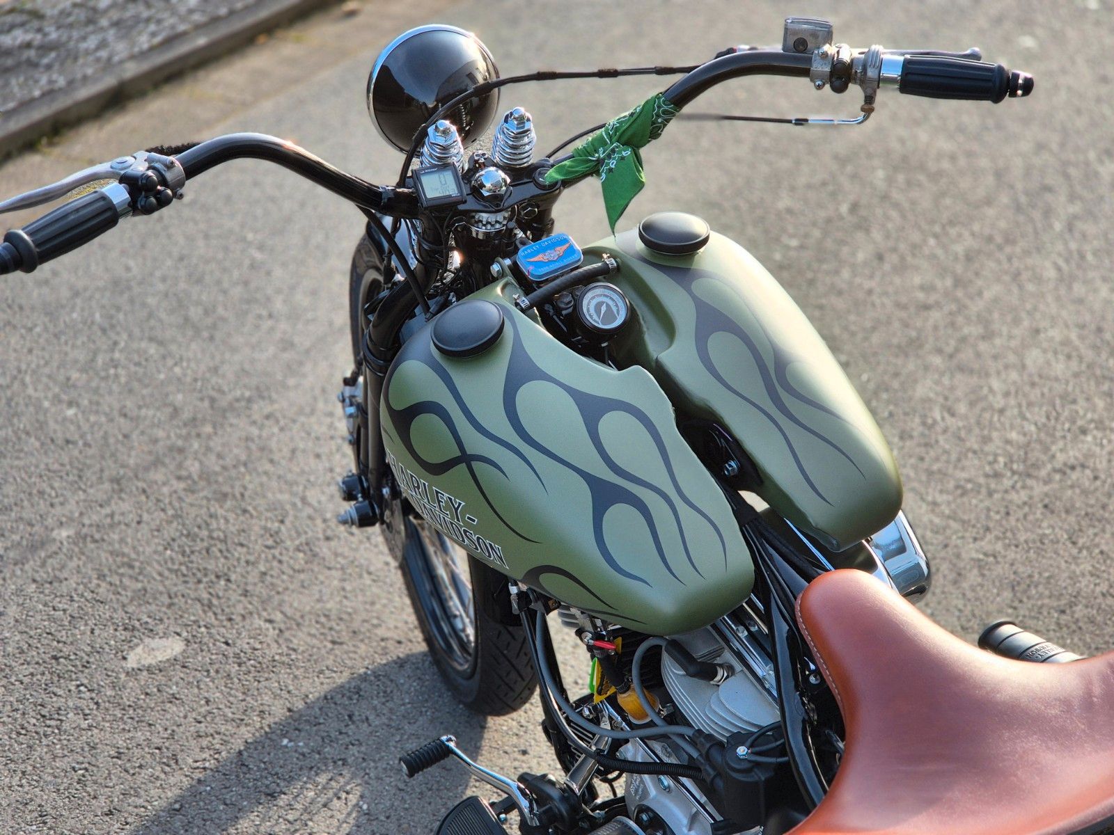 Fahrzeugabbildung Harley-Davidson FL °°PANHEAD CHOPPER°° *GREEN GHOST*