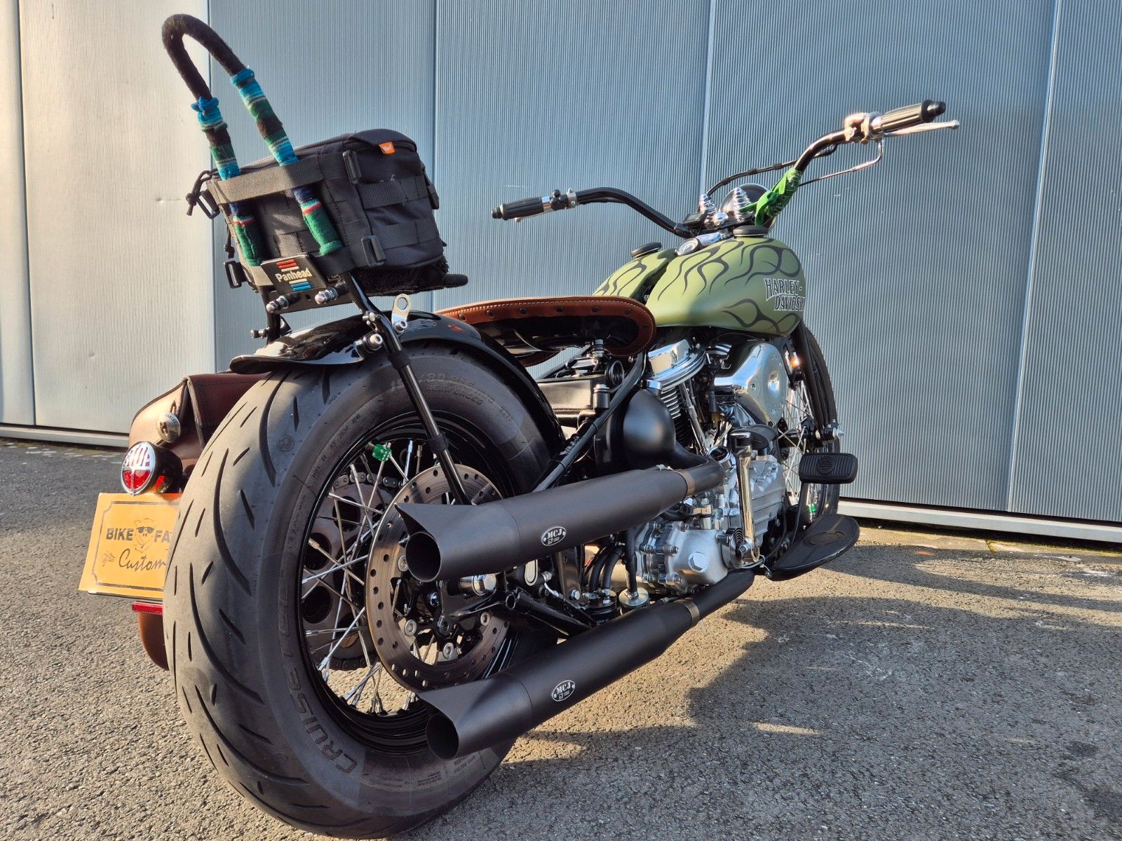 Fahrzeugabbildung Harley-Davidson FL °°PANHEAD CHOPPER°° *GREEN GHOST*