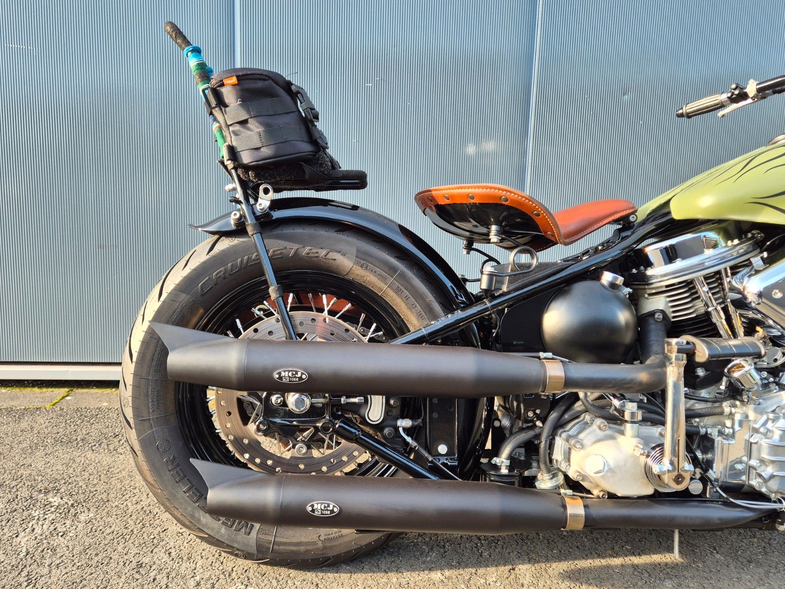 Fahrzeugabbildung Harley-Davidson FL °°PANHEAD CHOPPER°° *GREEN GHOST*