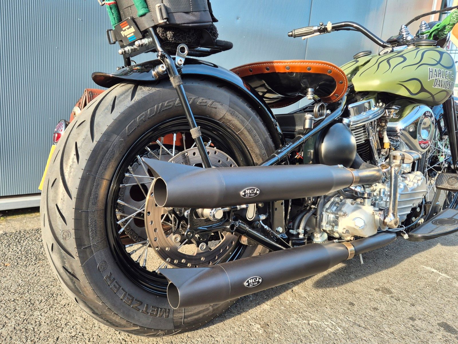 Fahrzeugabbildung Harley-Davidson FL °°PANHEAD CHOPPER°° *GREEN GHOST*