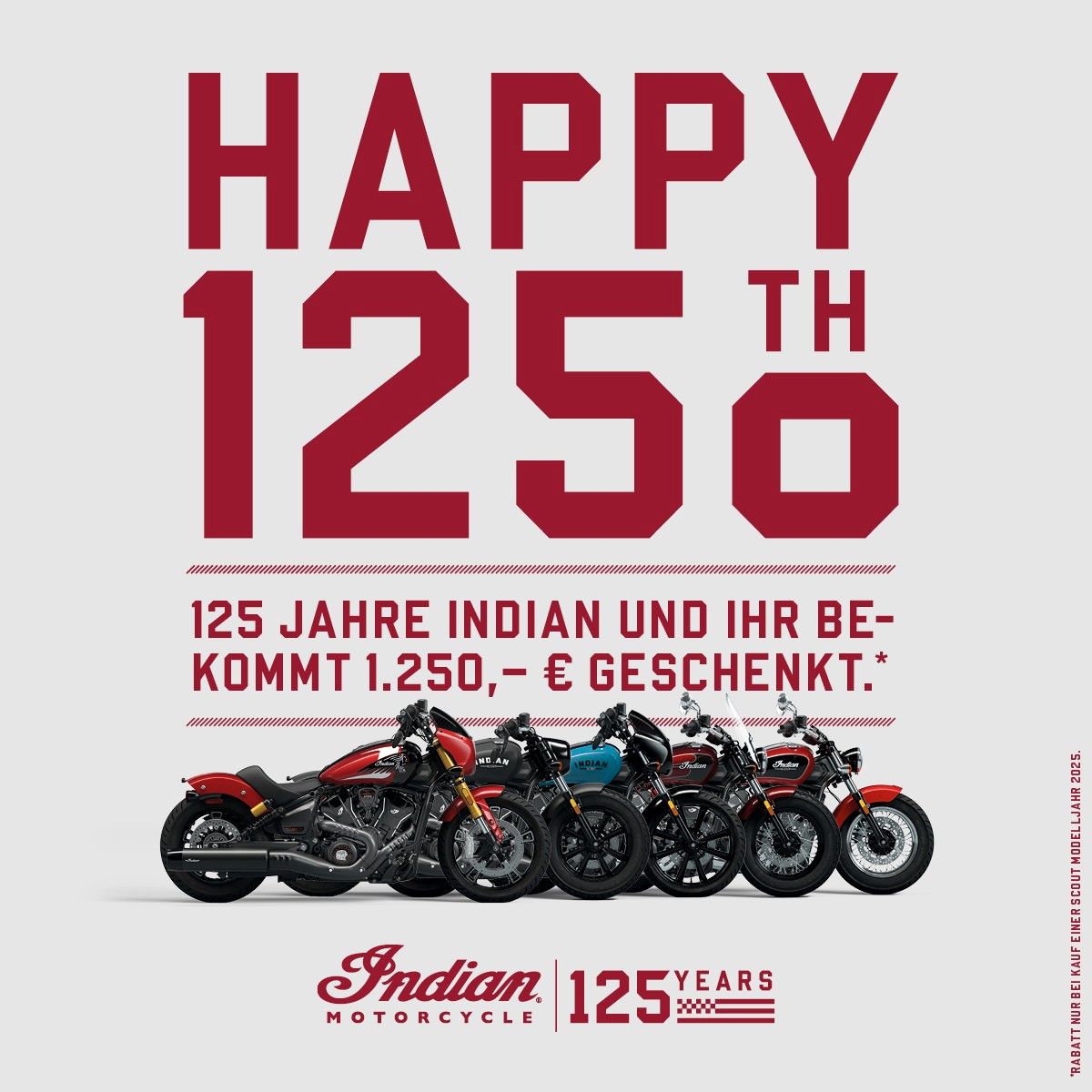 Fahrzeugabbildung Indian SPORT SCOUT LIMITED+TECH * 125 JAHRE AKTION