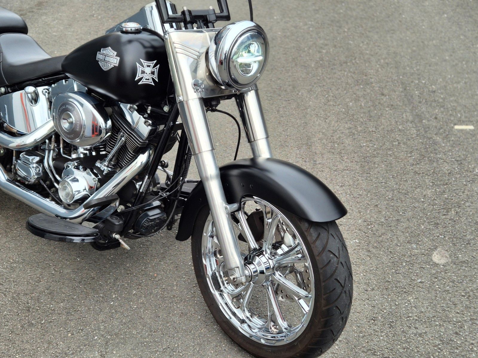 Fahrzeugabbildung Harley-Davidson FLSTF °°FAT BOY CHOPPER°° 'O6 -PENZL AUSPUFF-