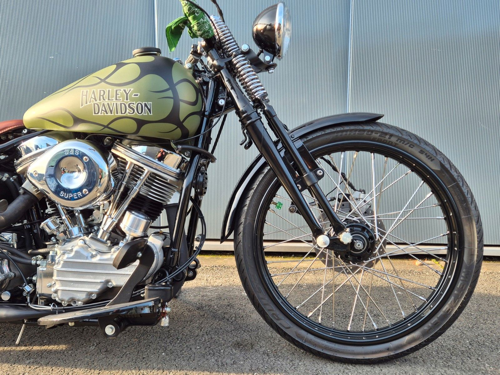 Fahrzeugabbildung Harley-Davidson FL °°PANHEAD CHOPPER°° - GREEN PAN -