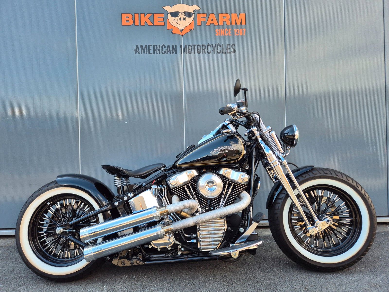 Harley-Davidson FXST °° SOFTAIL SPRINGER BOBBER °° -BIG SPOKE-