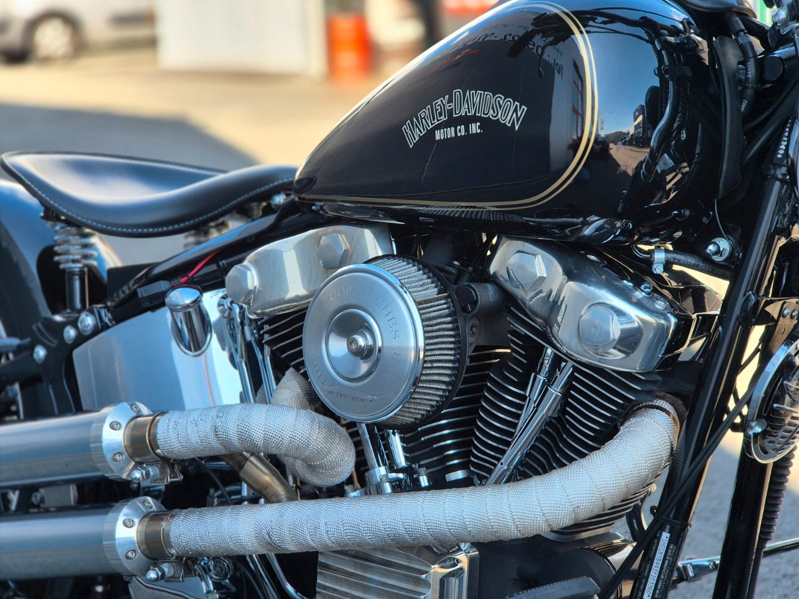 Fahrzeugabbildung Harley-Davidson FXST °° SOFTAIL SPRINGER BOBBER °° -BIG SPOKE-