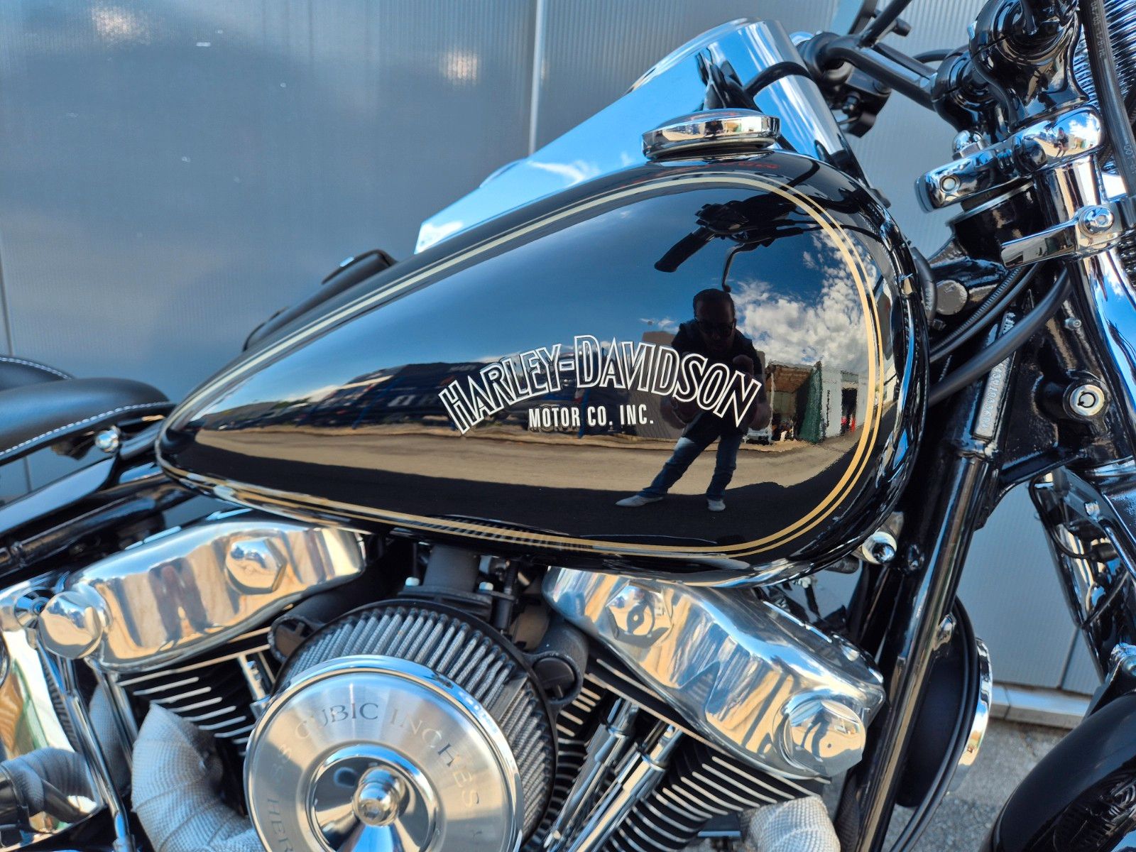 Fahrzeugabbildung Harley-Davidson FXST °° SOFTAIL SPRINGER BOBBER °° -BIG SPOKE-