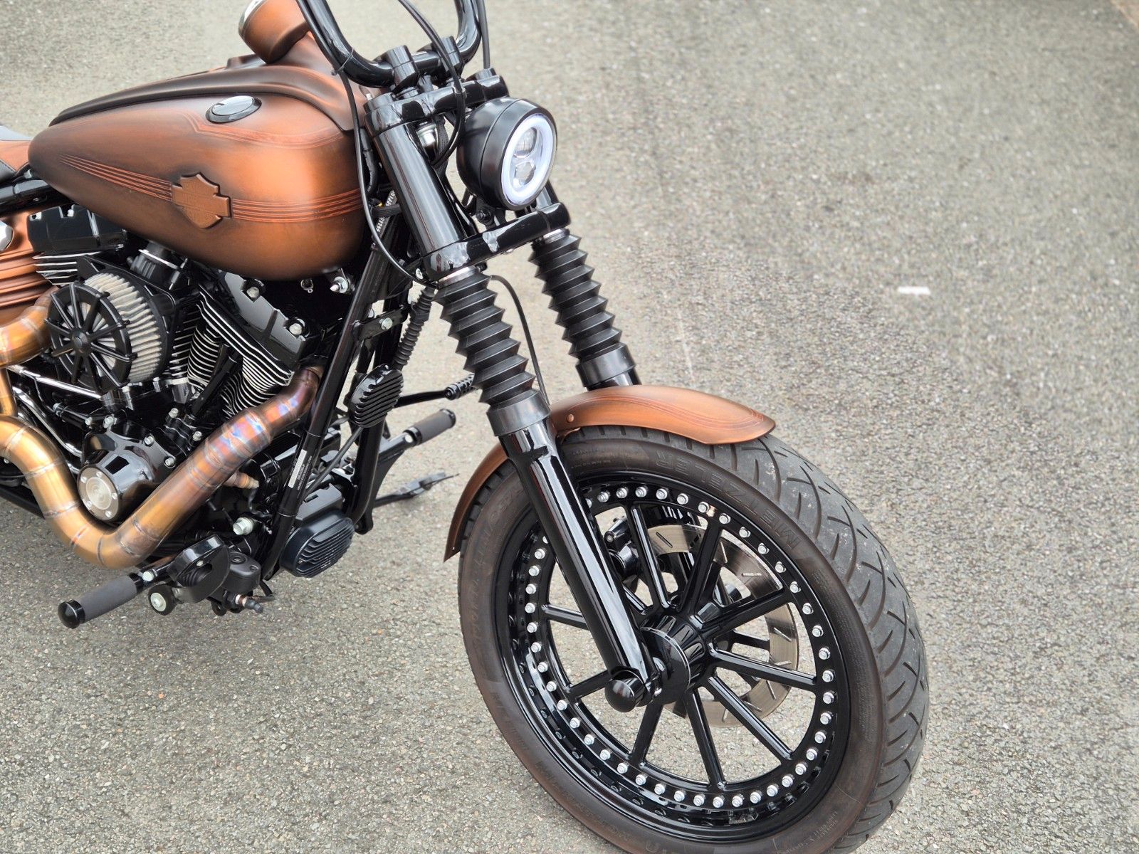 Fahrzeugabbildung Harley-Davidson FXST / FXCW °°ROCKER CUSTOM°° -BROWN SUGAR-