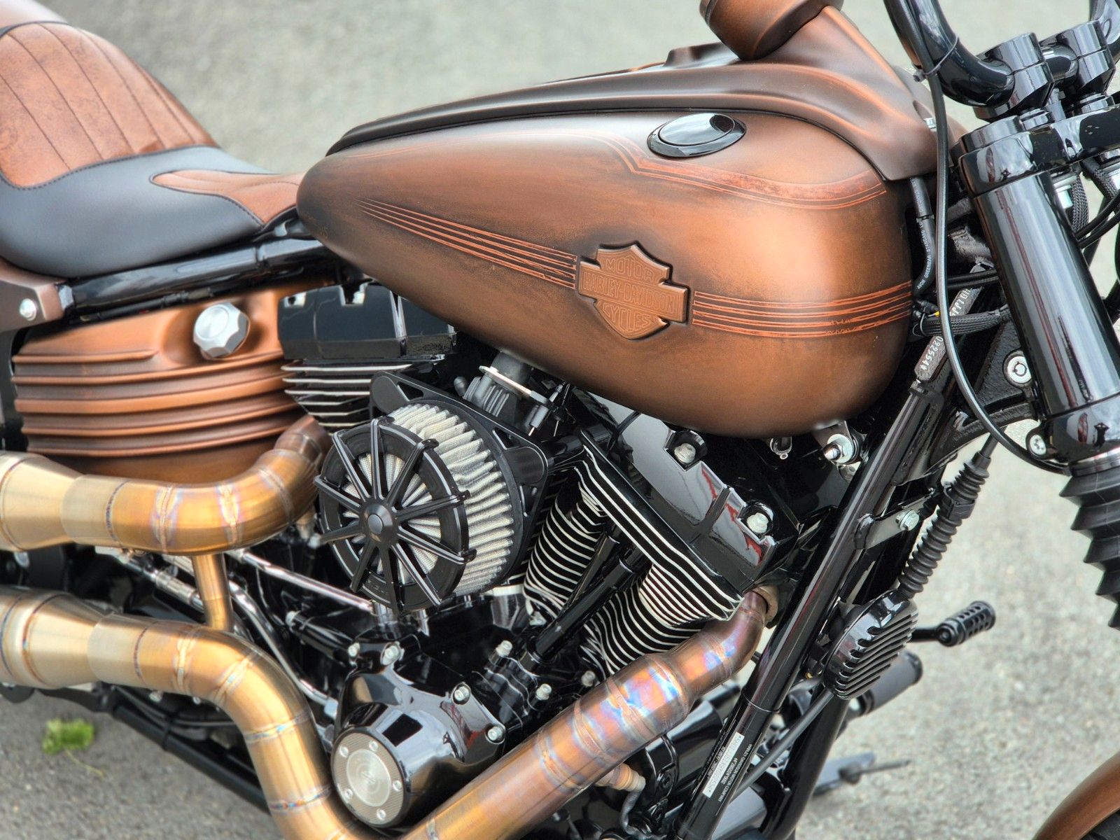Fahrzeugabbildung Harley-Davidson FXST / FXCW °°ROCKER CUSTOM°° -BROWN SUGAR-
