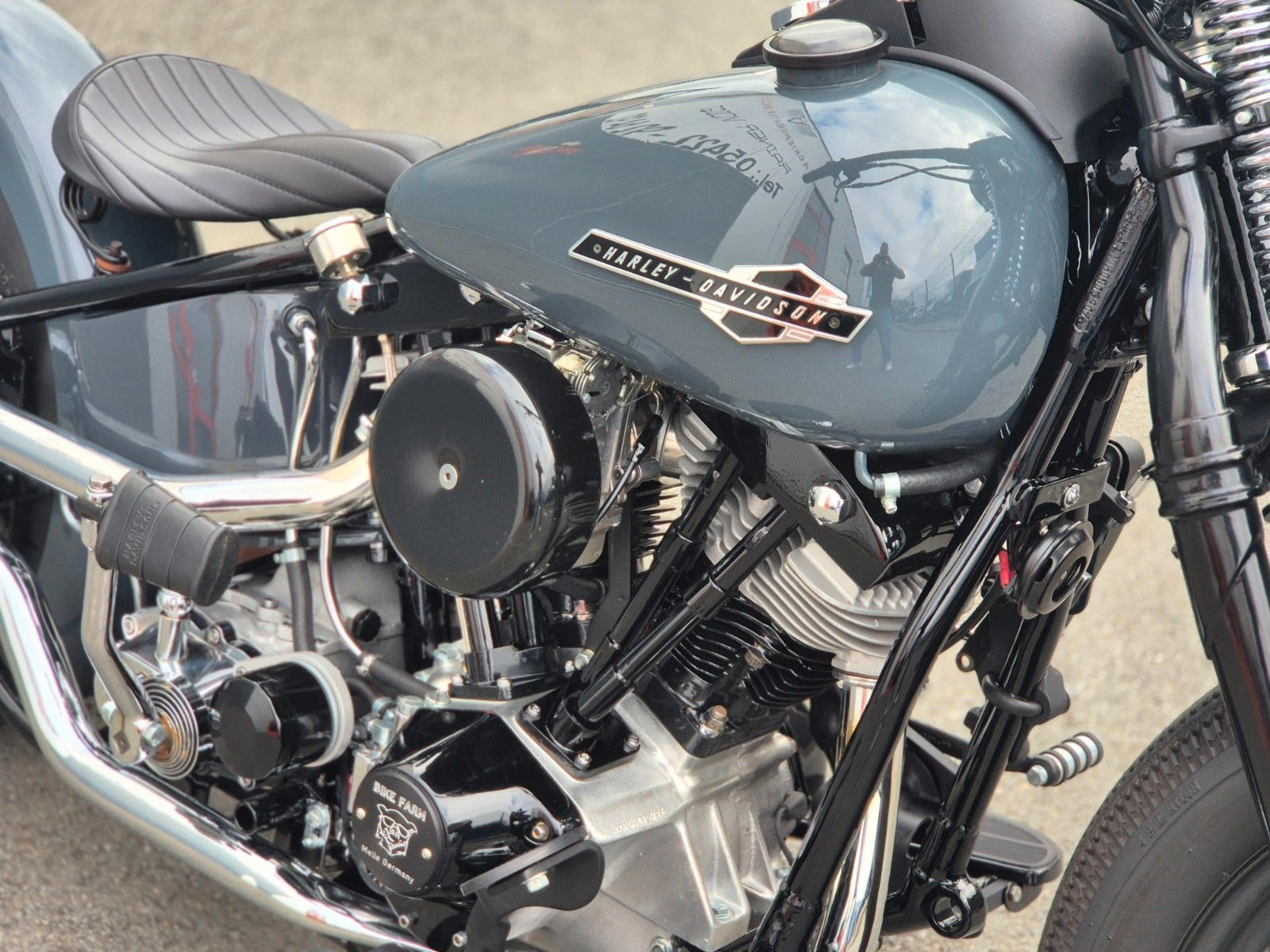 Fahrzeugabbildung Harley-Davidson FL °°SHOVEL CHOPPERbobber°° OEM STARRAHMEN