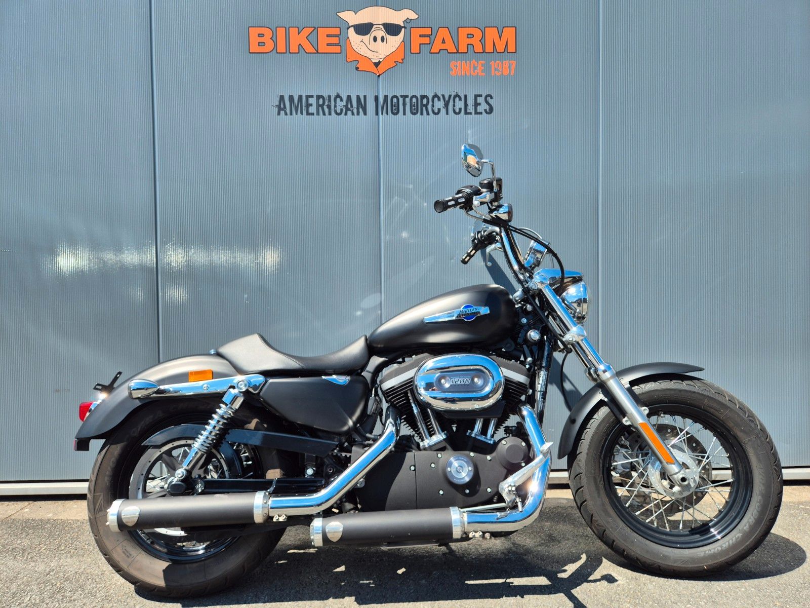 Harley-Davidson XL1200 CB°°SPORTSTER CUSTOM BLACK°°PENZL AUSPUFF
