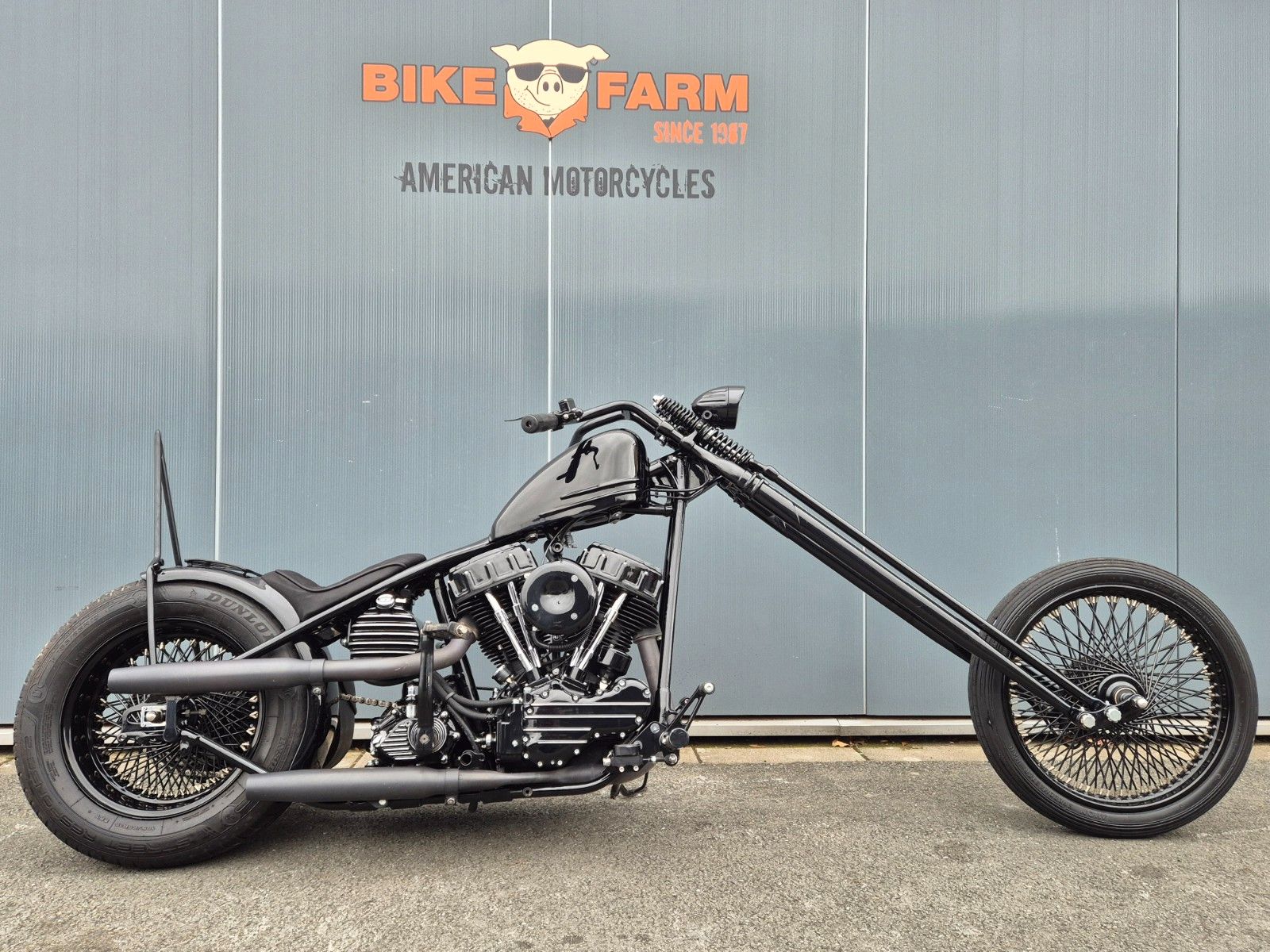 Harley-Davidson FL°°PANHEAD S&S SCHWEDENCHOPPER°°-BLACK BEAUTY-