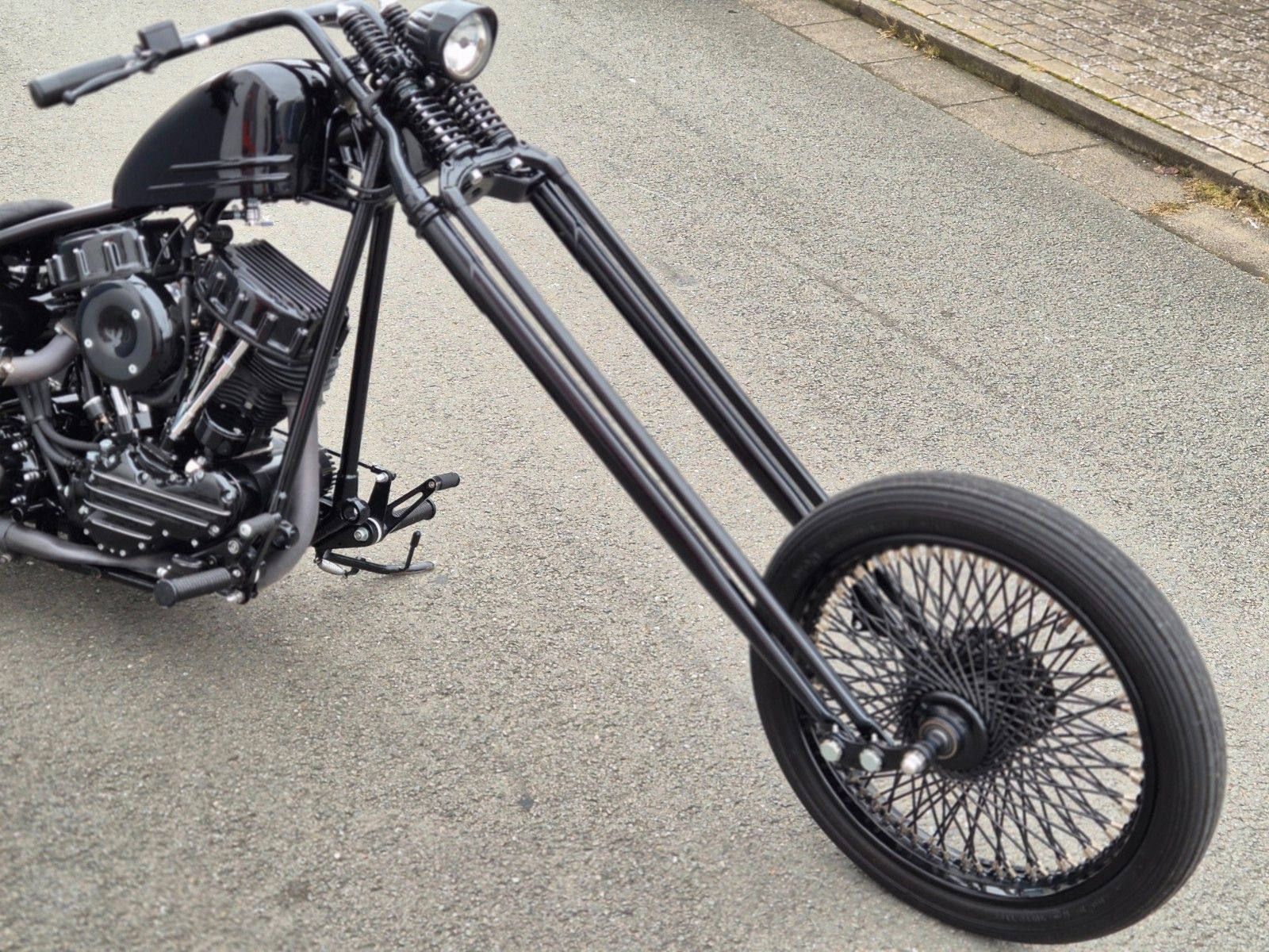Fahrzeugabbildung Harley-Davidson FL°°PANHEAD S&S SCHWEDENCHOPPER°°-BLACK BEAUTY-