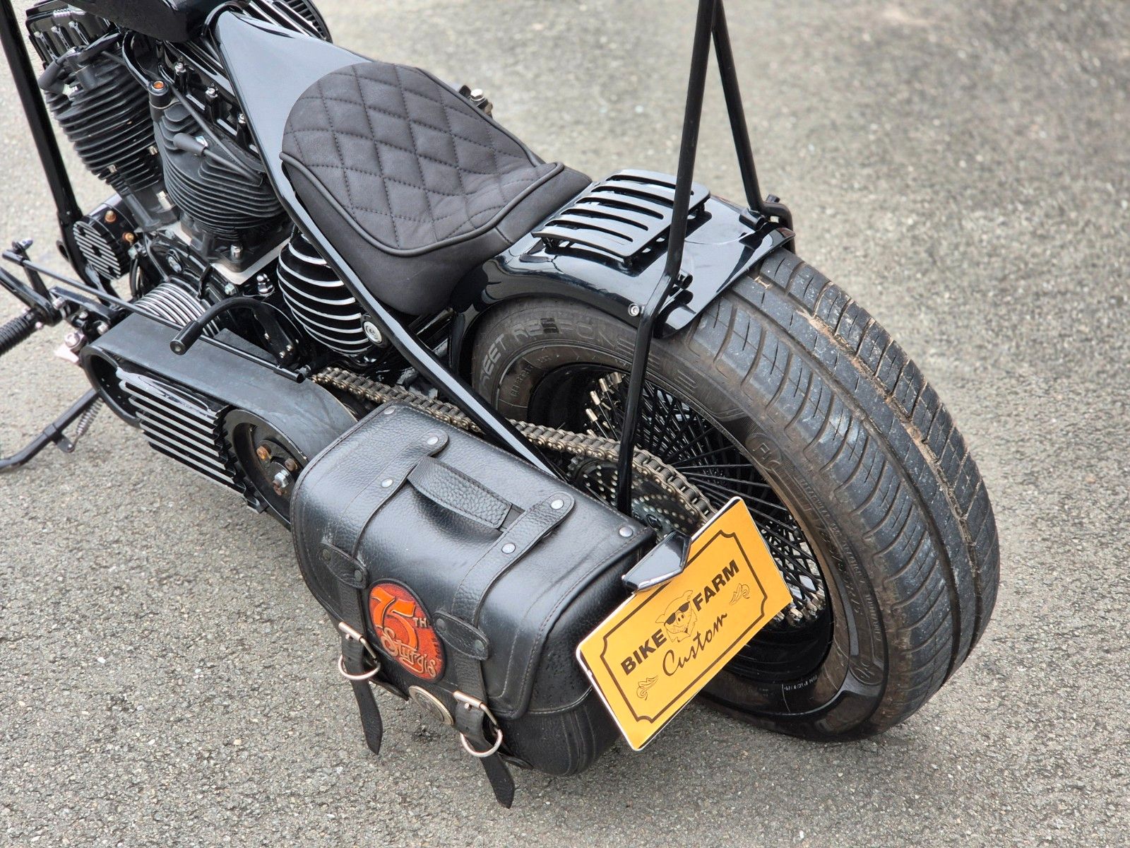 Fahrzeugabbildung Harley-Davidson FL°°PANHEAD S&S SCHWEDENCHOPPER°°-BLACK BEAUTY-