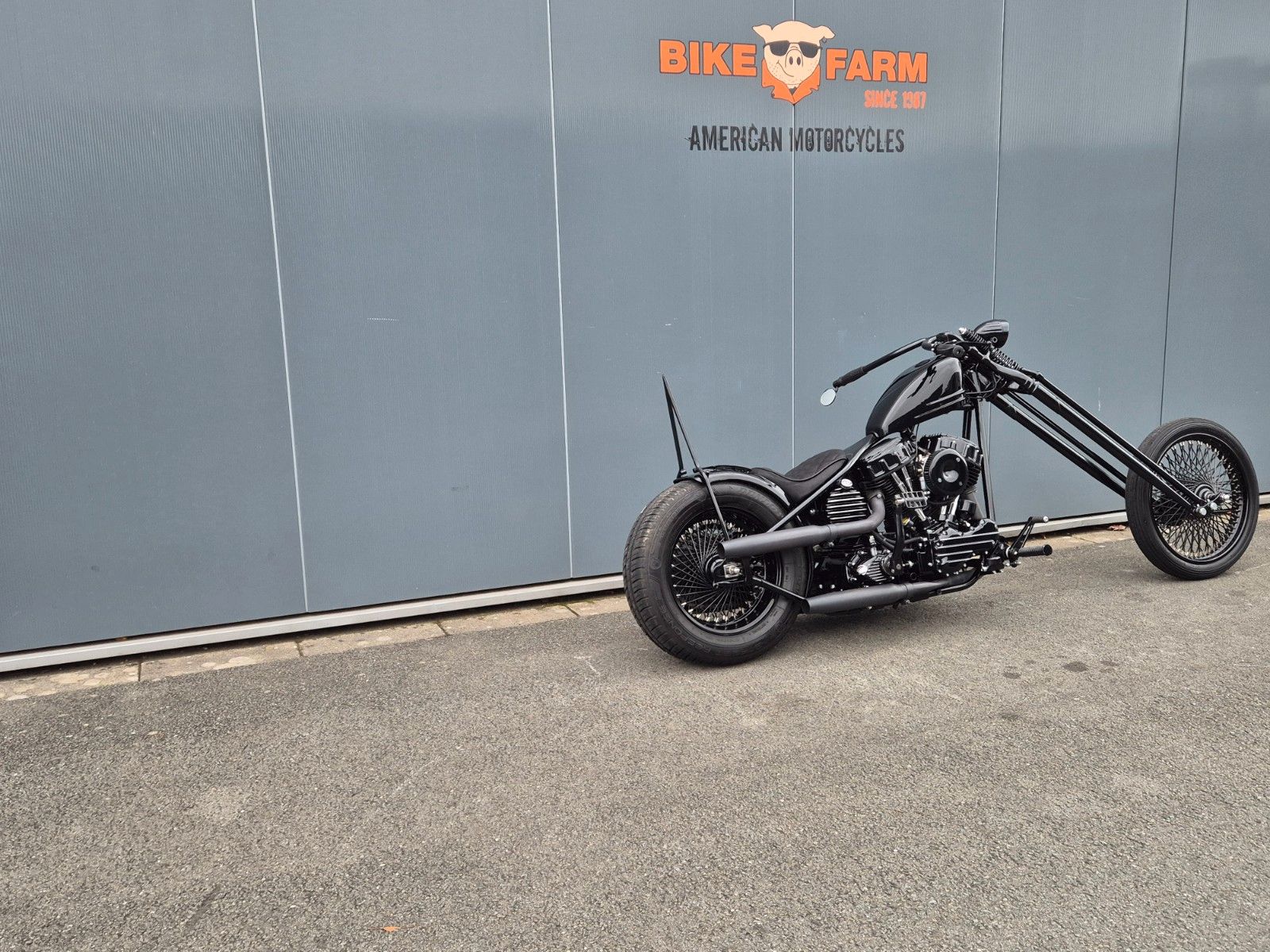 Fahrzeugabbildung Harley-Davidson FL°°PANHEAD S&S SCHWEDENCHOPPER°°-BLACK BEAUTY-